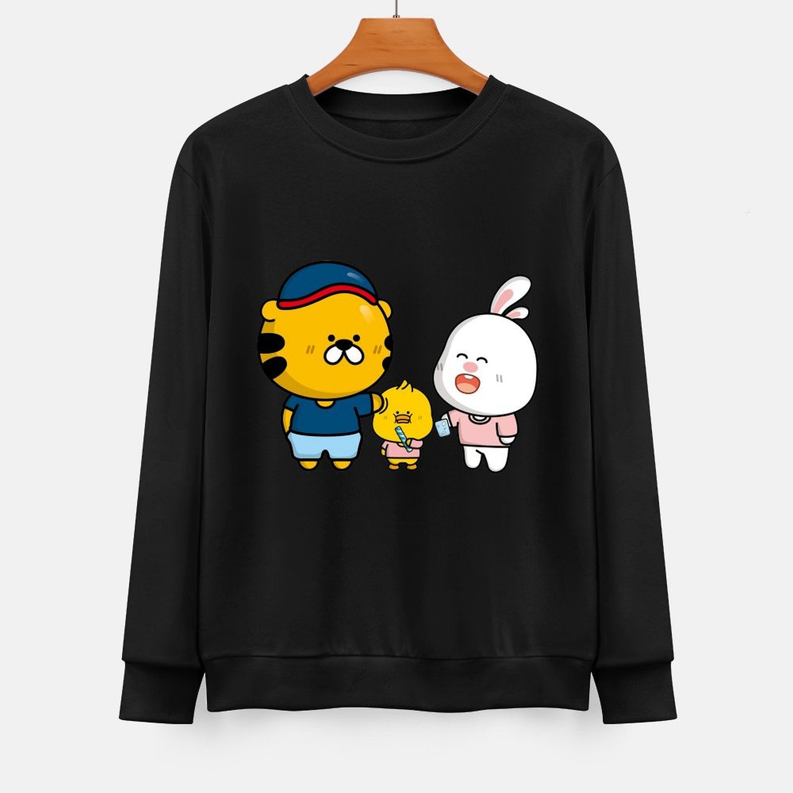 Front Patterned Long Sleeve Top100% Cotton ComfortLine